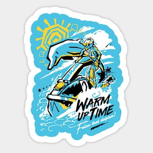 Warm up Time Sticker